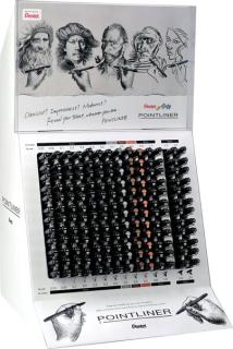 PentelArts Permanent Fineliner Pointliner, Thekendisplay