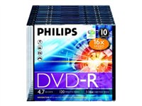 PHILIPS DVD-R 4.7GB 16X 10er Pack