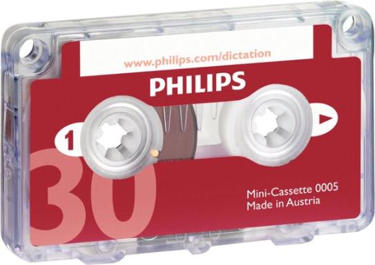PHILIPS LFH0005/60 Diktiergeräte-Kassette Aufzeichnungsdauer (max.) 30 min