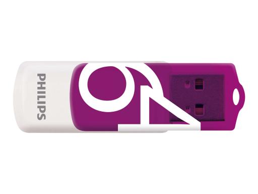 PHILIPS USB-Stick 64GB 2.0 USB Drive Vivid purple