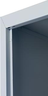 Schließ-Spind,schmal,4Schließfächer,gr Aussenmaß: 1830x300x300