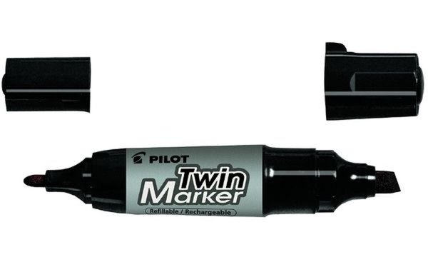 PILOT Permanent-Marker Twin Marker Jumbo, schwarz (5040399)