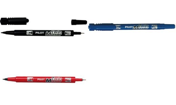 PILOT Permanent-Marker Twin Marker , extra fein, blau (5045318)