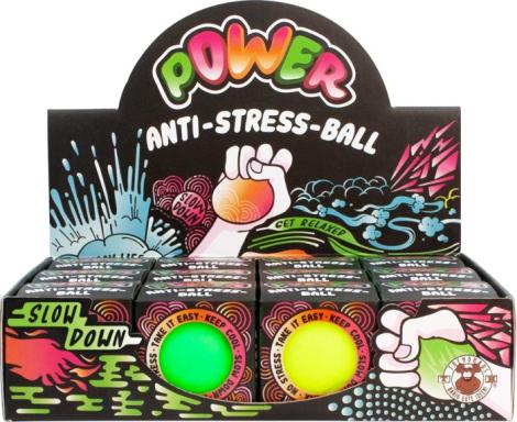 POWER Anti-Stressball, 4fach sort., Nr: 949707