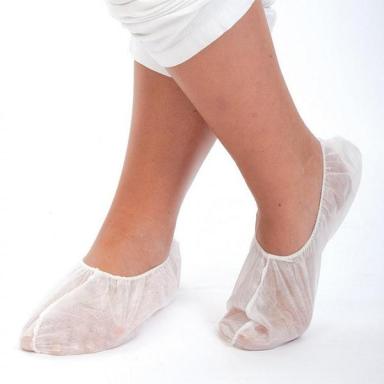 PP-Einweg-Füßlinge "Hygostar", weiß  | 100 Paar  Größe 43 - 50<br>Einweg-Socken, (Überschuh)
