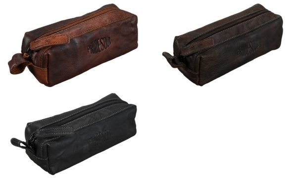 PRIDE&SOUL Schlamper-Etui, aus Lede r, dunkelbraun (5317700)