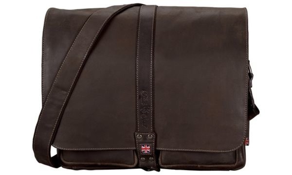 PRIDE&SOUL Umhängetasche MR. LIAM , aus Leder, dunkelbraun (5317663)