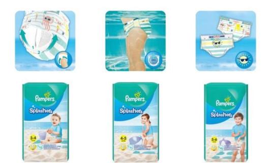 Pampers Schwimmwindeln Splashers Gr öße 5 - 6, Tragepack (6430559)