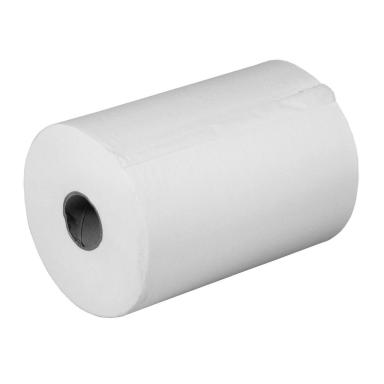Papierhandtücher Putztuchrolle Außenabrollung 1-lagig, Zellstoff weiß, 124 m | 6 Rollen <br>passend für Spender: KC Slim Handtuchrollenspender
