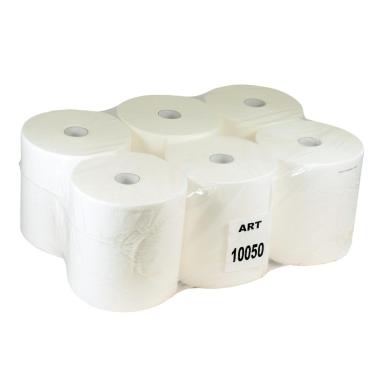 Papierhandtücher Rollenhandtücher Außenabrollung 2-lagig, 100% Zellstoff weiß, 140 m, "CON ROLL", endlos | 6 Rollen passend für Spender: ||70220||, ||70240||, ||70251|| (nicht mehr lieferbar), ||70252||, ||70275||, ||70278||, ||70909|| (mit Adapter ||99680|| auch für ||70229||, ||70230|| (nicht mehr lieferbar), ||70231||)