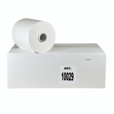 Papierhandtücher Rollenhandtücher Außenabrollung 2-lagig, Zellulose weiß, 130 m | 6 Rollen<br>passend für Spender Lotos System (alt) und Tork H14 (70277)