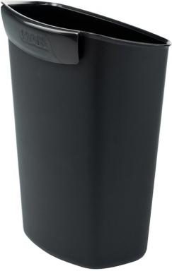 Papierkorb Abfalleinsatz 2,5 Liter schwarz, für Papierkörbe 18190 und