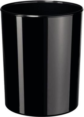 Papierkorb Elegance schwarz 13 Liter, hochglänzend