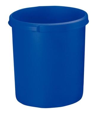 Papierkorb KLASSIK blau 30 Liter Griffrand und Griffmulden