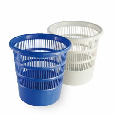 Papierkorb Ø 24 cm rund, durchbrochen | blau 
