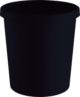 Papierkorb the green german, 18 l, schwarz