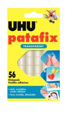 Patafix UHU transparent wieder ablösbare Klebepads