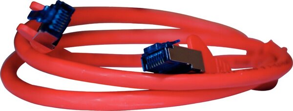 Patchkabel CAT 6A S/FTP, 1m, rot 