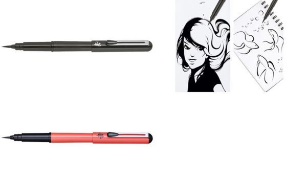 PentelArts Brush Pen Pinselstift, G ehäuse orange (5232307)