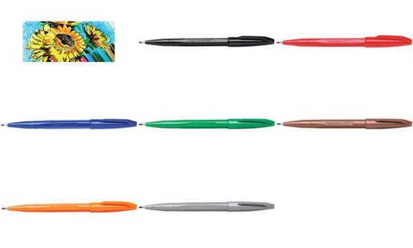 PentelArts Faserschreiber Sign Pen S520, orange (5102169)