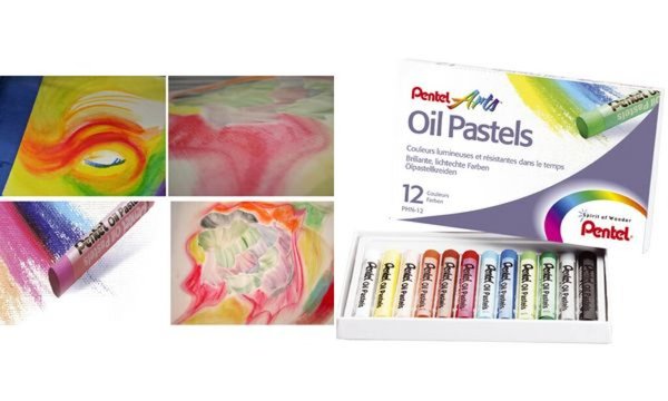 PentelArts Ölpastellkreide PHN4, 12 er Kunststoff-Etui (67006668)