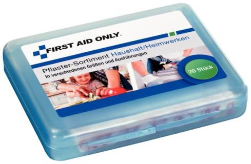 Pflaster-Sortiment Haushalt/Heimwerken verschließbare Box, verschiedene