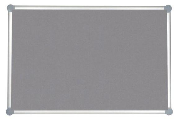 Pinnboard 2000 MAULpro 60/90 gr Textil Alurahmen graue Ecken