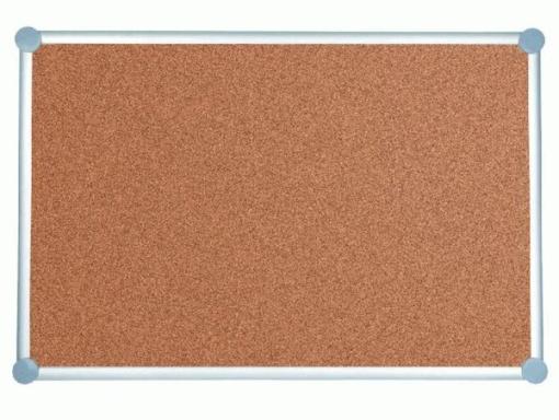 Pinnboard 2000 MAULpro 90/120 gr Kork Alurahmen graue Ecken