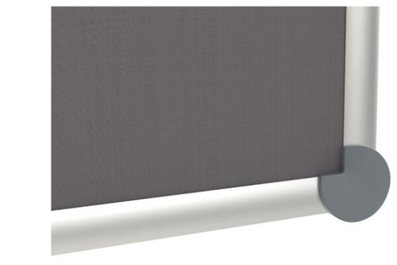 Pinnboard 2000 MAULpro 90/180 gr Textil Alurahmen graue Ecken