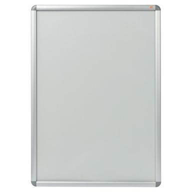 Plakatrahmen 70x100cm silber wetterfest, blendfreie PVC-Abdeckung