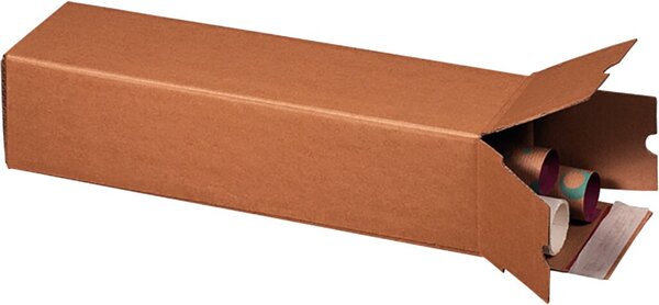 Planbox A1 braun, quadratisch, doppelte Haftklebung, Aufreißfaden