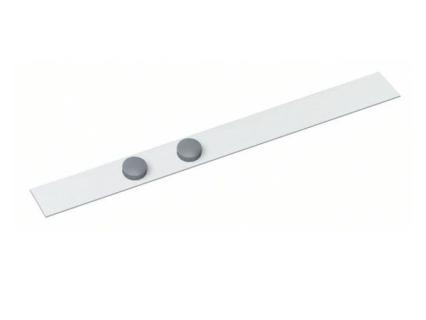 Planhalter Ferroleiste 5/50cm weiß inkl. 2 Magnete, magnetisch, im Pol