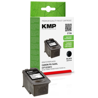 KMP Patrone Canon PG-560XL/PG560XL black 400 S. C136 refille remanufactured