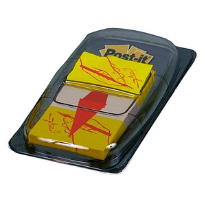Post-it® Index Haftmarker gelb ""Unterschrift"" 50 Streifen