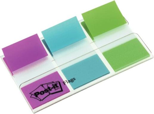 Post-it Index OTG Spender mit 3x20 Index in lila,blau,grün