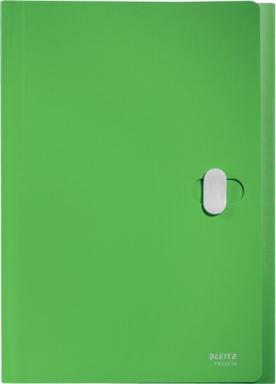 Projektmappe Recycle, DIN A4, PP, grün 5 Fächer, für ca. 250 Blatt (80g/qm),