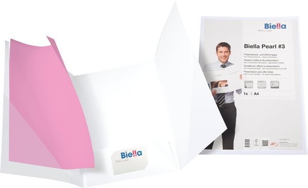 Präsentationsmappe PEARL #3 22,5x31,5cm mit Sichttasche oben