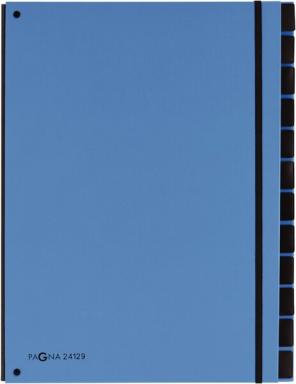 Pultordner 12 Fächer, hellblau 