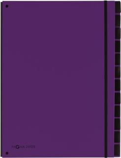 Pultordner 12 Fächer, lila 