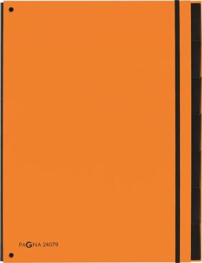 Pultordner 7 Fächer, orange 
