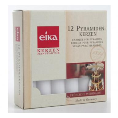 Pyramidenkerzen 100 x 18 mm, rot | 12 Stück/Pack 