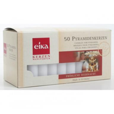 Pyramidenkerzen, 70 x 14 mm, weiß | 45 Stück/Pack 