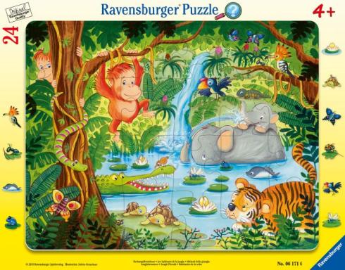 Pz Dschungelbewohner 24 T Rahmenpuzzle, Nr: 6171