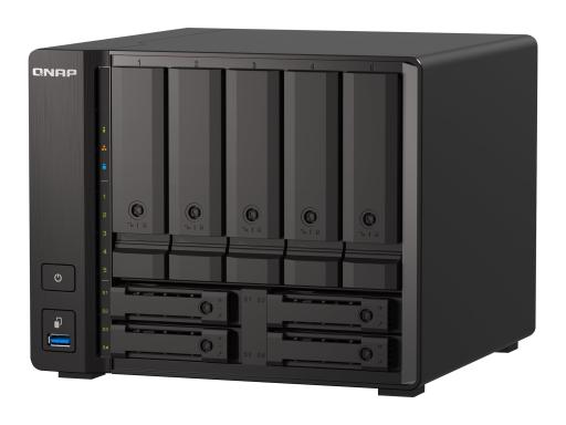 QNAP 9-bay NAS, AMD Ryzen V1500B 4C 8T 2.2GHz, 8GB DDR4 SODIMM, 5 x 2.5"/3.5" S