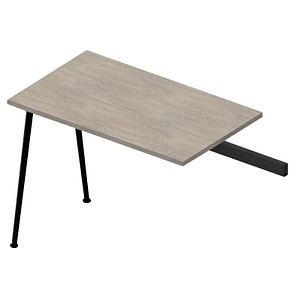 Quadrifoglio Anbautisch X3 beton rechteckig 100,0 x 60,0 x 75,0 cm