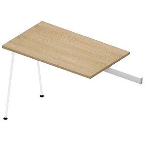 Quadrifoglio Anbautisch X3 eiche rechteckig 100,0 x 60,0 x 75,0 cm