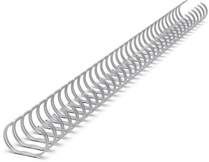 Binderücken Renz Ring Wire 3:1 14,3 mm für 120 Blatt silber