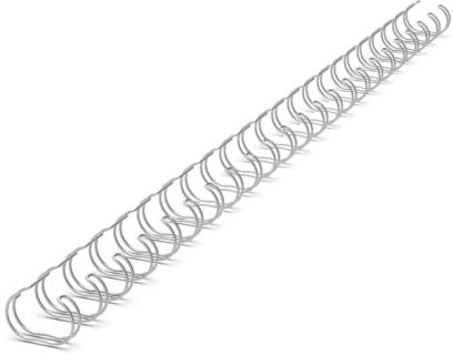 Binderücken Renz Ring Wire 2:1 9,5 mm für 75 Blatt silber
