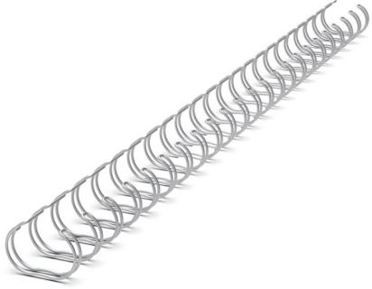 Binderücken Renz Ring Wire 2:1 12,7 mm für 105 Blatt silber