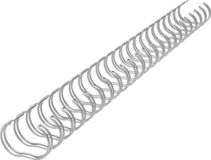 Binderücken Renz Ring Wire 2:1 16,00 mm für 135 Blatt silber